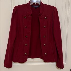 Banana Republic Burgundy Military Blazer